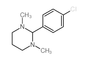 2-(4-chlorophenyl)-1,3-dimethyl-1,3-diazinane结构式