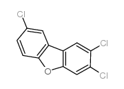 2,3,8-trichlorodibenzofuran structure