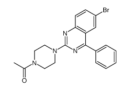 1-[4-(6-bromo-4-phenylquinazolin-2-yl)piperazin-1-yl]ethanone Structure
