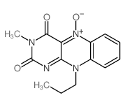 Benzo[g]pteridine-2,4(3H,10H)-dione, 3-methyl-10-propyl-, 5-oxide结构式