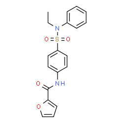 N-(4-{[ethyl(phenyl)amino]sulfonyl}phenyl)-2-furamide Structure