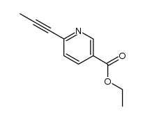 ethyl 6-prop-1-ynylnicotinate Structure
