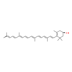 (R)-3,5,5-Trimethyl-4-[(3E,5E,7E,9E,11E,13E)-3,7,12,16-tetramethylheptadeca-1,3,5,7,9,11,13,15-octenyl]-3-cyclohexen-1-ol structure