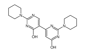 6-(6-oxo-2-piperidin-1-yl-1H-pyrimidin-5-yl)-2-piperidin-1-yl-1H-pyrimidin-4-one结构式