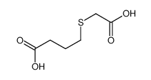 4-(carboxymethylsulfanyl)butanoic acid结构式