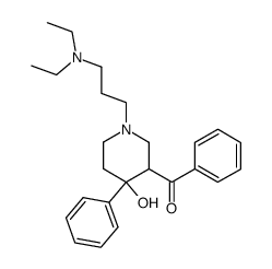 [1-(3-diethylamino-propyl)-4-hydroxy-4-phenyl-piperidin-3-yl]-phenyl-methanone Structure