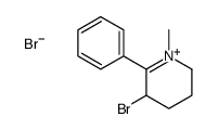 5-bromo-1-methyl-6-phenyl-2,3,4,5-tetrahydropyridin-1-ium,bromide结构式