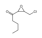 1-[3-(chloromethyl)oxiran-2-yl]pentan-1-one结构式