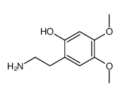 2-(2-aminoethyl)-4,5-dimethoxyphenol结构式