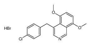4-[(4-chlorophenyl)methyl]-5,8-dimethoxyisoquinoline,hydrobromide Structure