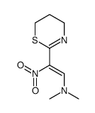 2-(5,6-dihydro-4H-1,3-thiazin-2-yl)-N,N-dimethyl-2-nitroethenamine结构式