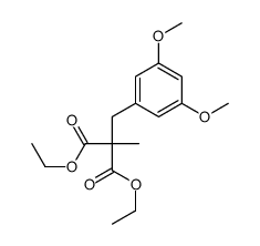 diethyl 2-[(3,5-dimethoxyphenyl)methyl]-2-methylpropanedioate Structure