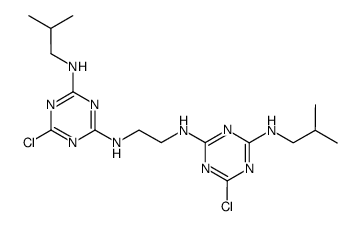 6,6'-dichloro-N4,N4'-diisobutyl-N2,N2'-ethane-1,2-diyl-bis-[1,3,5]triazine-2,4-diamine结构式