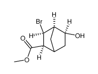 (2S,3S,4R,5S)-3-Bromo-5-hydroxy-bicyclo[2.2.1]heptane-2-carboxylic acid methyl ester Structure