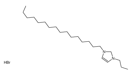 1-hexadecyl-3-propyl-1,2-dihydroimidazol-1-ium,bromide Structure