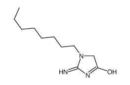 2-amino-1,5-dihydro-1-octyl-4H-imidazol-4-one Structure