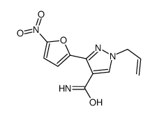 3-(5-nitrofuran-2-yl)-1-prop-2-enylpyrazole-4-carboxamide结构式