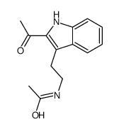 N-[2-(2-acetyl-1H-indol-3-yl)ethyl]acetamide Structure
