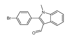 2-(4-bromophenyl)-1-methylindole-3-carbaldehyde结构式