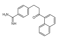 4-(3-naphthalen-1-yl-3-oxopropyl)benzenecarboximidamide Structure