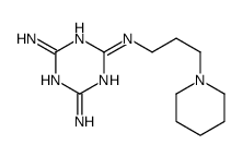 2-N-(3-piperidin-1-ylpropyl)-1,3,5-triazine-2,4,6-triamine结构式