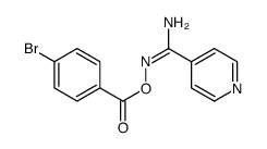 [(Z)-[amino(pyridin-4-yl)methylidene]amino] 4-bromobenzoate结构式