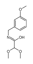 2,2-dimethoxy-N-[(3-methoxyphenyl)methyl]acetamide结构式