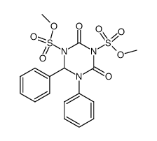 2,4-dioxo-5,6-diphenyl-[1,3,5]triazinane-1,3-disulfonic acid dimethyl ester Structure