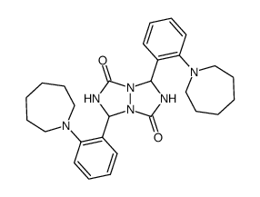 3,7-bis-(2-azepan-1-yl-phenyl)-tetrahydro-[1,2,4]triazolo[1,2-a][1,2,4]triazole-1,5-dione结构式