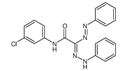 N-(3-chlorophenyl)-2-phenyldiazenyl-2-(phenylhydrazinylidene)acetamide Structure