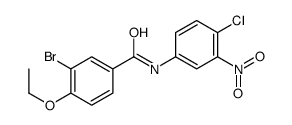 3-bromo-N-(4-chloro-3-nitrophenyl)-4-ethoxybenzamide结构式