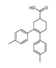 3,4-bis(4-methylphenyl)cyclohex-3-ene-1-carboxylic acid Structure