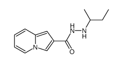 Indolizine-2-carboxylic acid N'-sec-butyl-hydrazide结构式