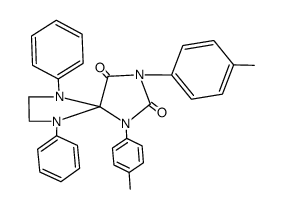 6,9-diphenyl-1,3-di-p-tolyl-1,3,6,9-tetraaza-spiro[4.4]nonane-2,4-dione结构式