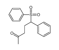 5-(benzenesulfonyl)-5-phenylpentan-2-one Structure