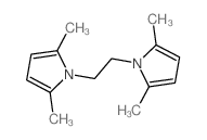 1H-Pyrrole,1,1'-(1,2-ethanediyl)bis[2,5-dimethyl- structure