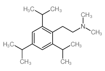 N,N-dimethyl-2-(2,4,6-tripropan-2-ylphenyl)ethanamine structure