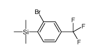 [2-bromo-4-(trifluoromethyl)phenyl]-trimethylsilane Structure