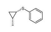 cis-2-methylcyclopropyl phenyl sulfide Structure