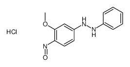 1-(3-methoxy-4-nitrosophenyl)-2-phenylhydrazine,hydrochloride Structure