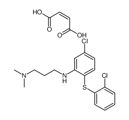 Salz aus Maleinsaeure und N-(Dimethylamino-3-propyl)-amino-2-chloro-4-chloro-2'-diphenylsulfid结构式