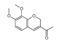 1-(7,8-Dimethoxy-2H-1-benzopyran-3-yl)ethanone Structure