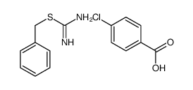 benzyl carbamimidothioate,4-chlorobenzoic acid结构式