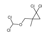 1,1-dichloro-2-(dichloromethoxymethyl)-2-methylcyclopropane结构式