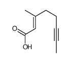 3-methyloct-2-en-6-ynoic acid Structure