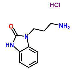 1-(3-Aminopropyl)-1,3-dihydro-2H-benzimidazol-2-one hydrochloride (1:1) Structure