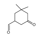 3,3-dimethyl-5-oxocyclohexane-1-carbaldehyde Structure