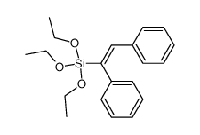 1,2-diphenyl-1-triethoxysilyl-cis-ethene Structure