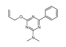 N,N-dimethyl-4-phenyl-6-prop-2-enoxy-1,3,5-triazin-2-amine结构式