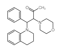 4-(3,4-dihydro-2H-quinolin-1-yl)-3-morpholin-4-yl-4-phenyl-butan-2-one structure